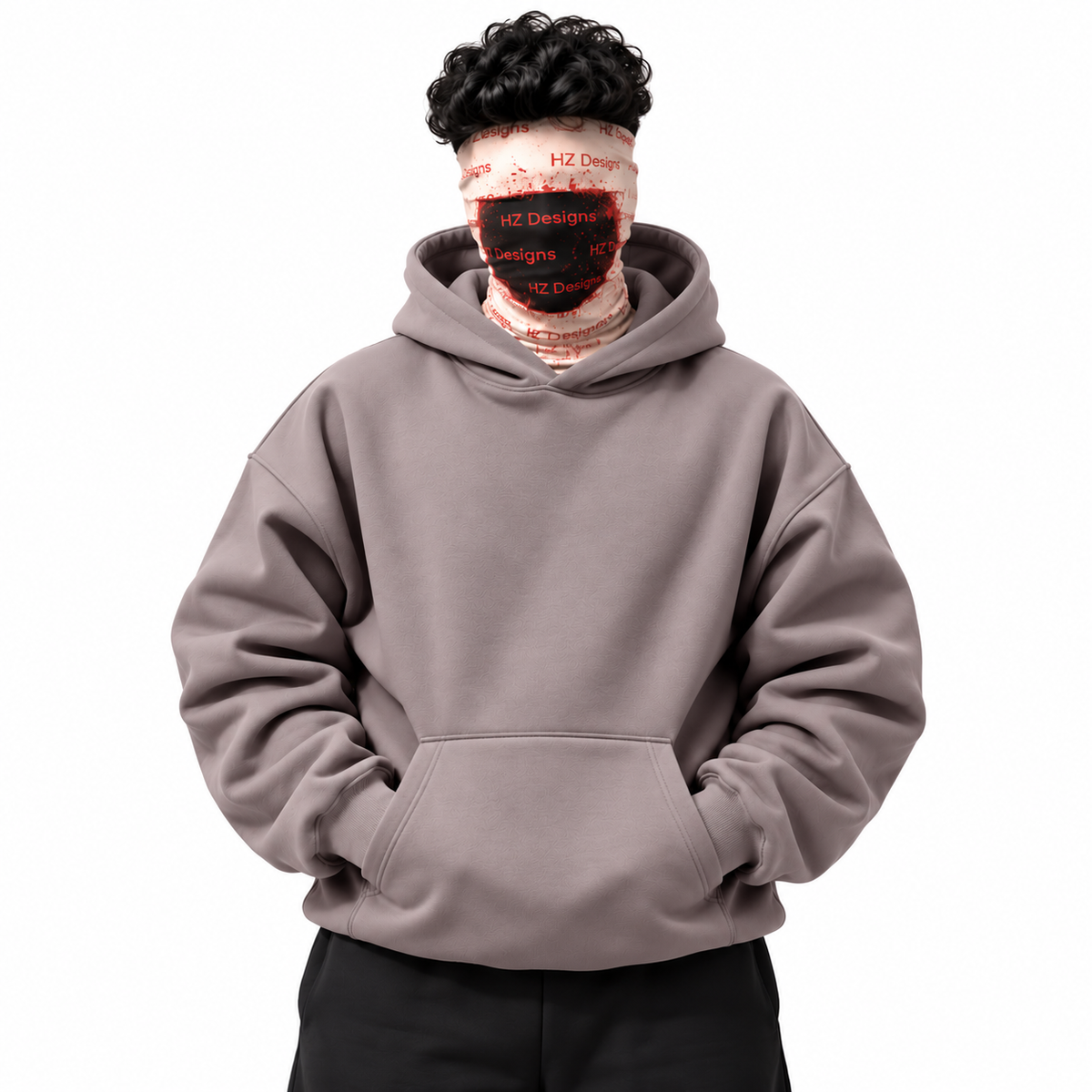 Plain Grey Baggy Hoodie