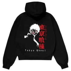 Anime Hoodie Pakistan – Kaneki Tokyo Ghoul Red Print