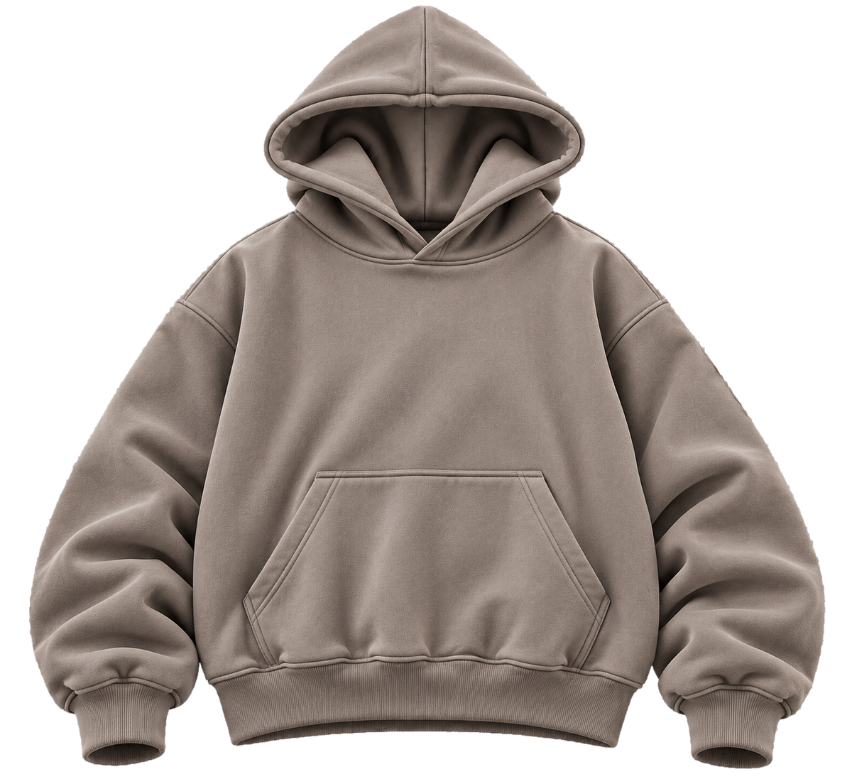 Plain Grey Baggy Hoodie