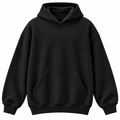 Plain Black Baggy Hoodie
