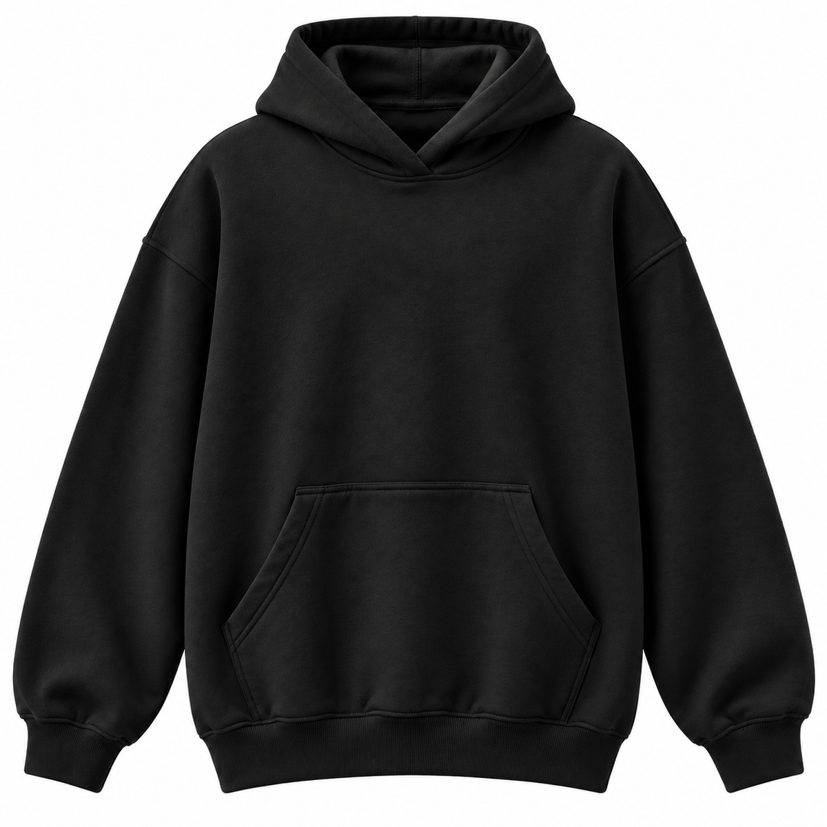 Plain Black Baggy Hoodie