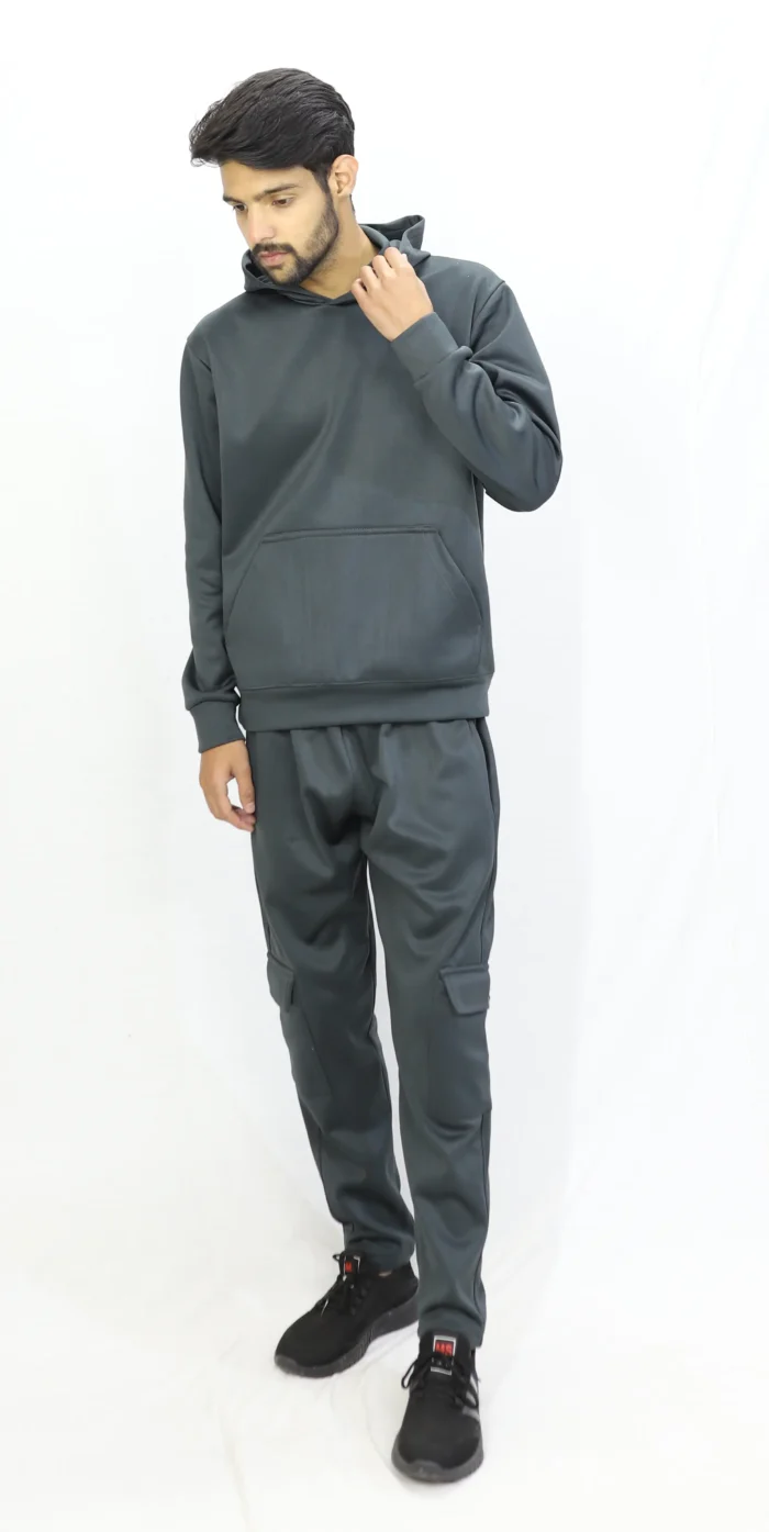 Grey 4 Pocket Tracksuit - Image 3