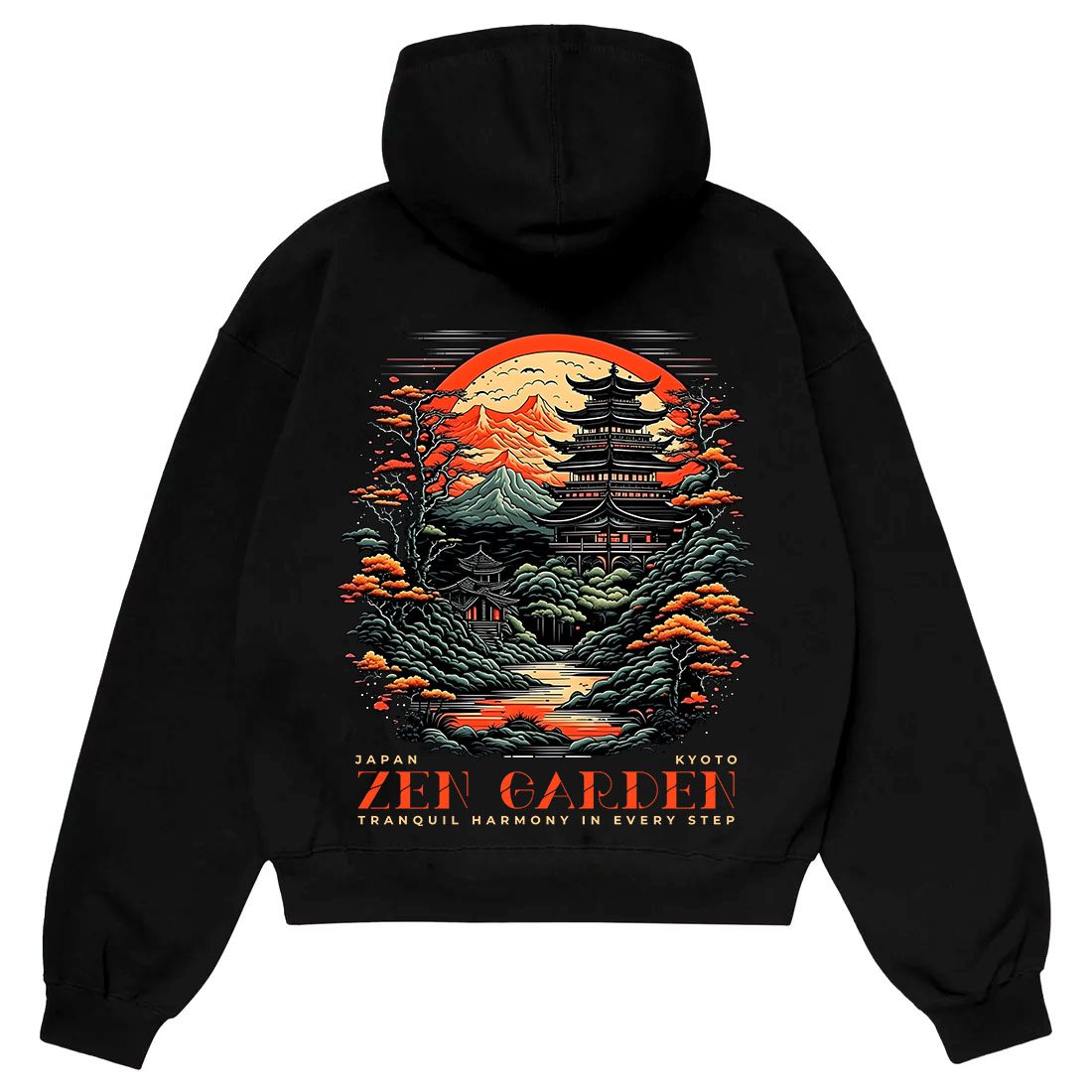 Oversized Hoodie Pakistan Zen Garden Japan Streetwear