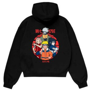 Anime Hoodie Pakistan Team 7 Naruto Oversized Hoodie