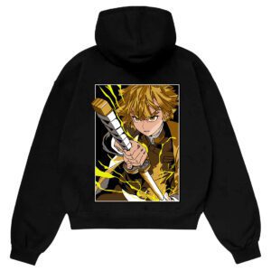 Anime Hoodie Pakistan Zenitsu Demon Slayer Oversized