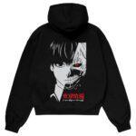 Anime Hoodie Pakistan Kaneki Half Face Tokyo Ghoul Oversized