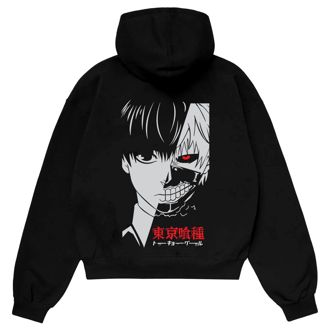 Anime Hoodie Pakistan Kaneki Half Face Tokyo Ghoul Oversized