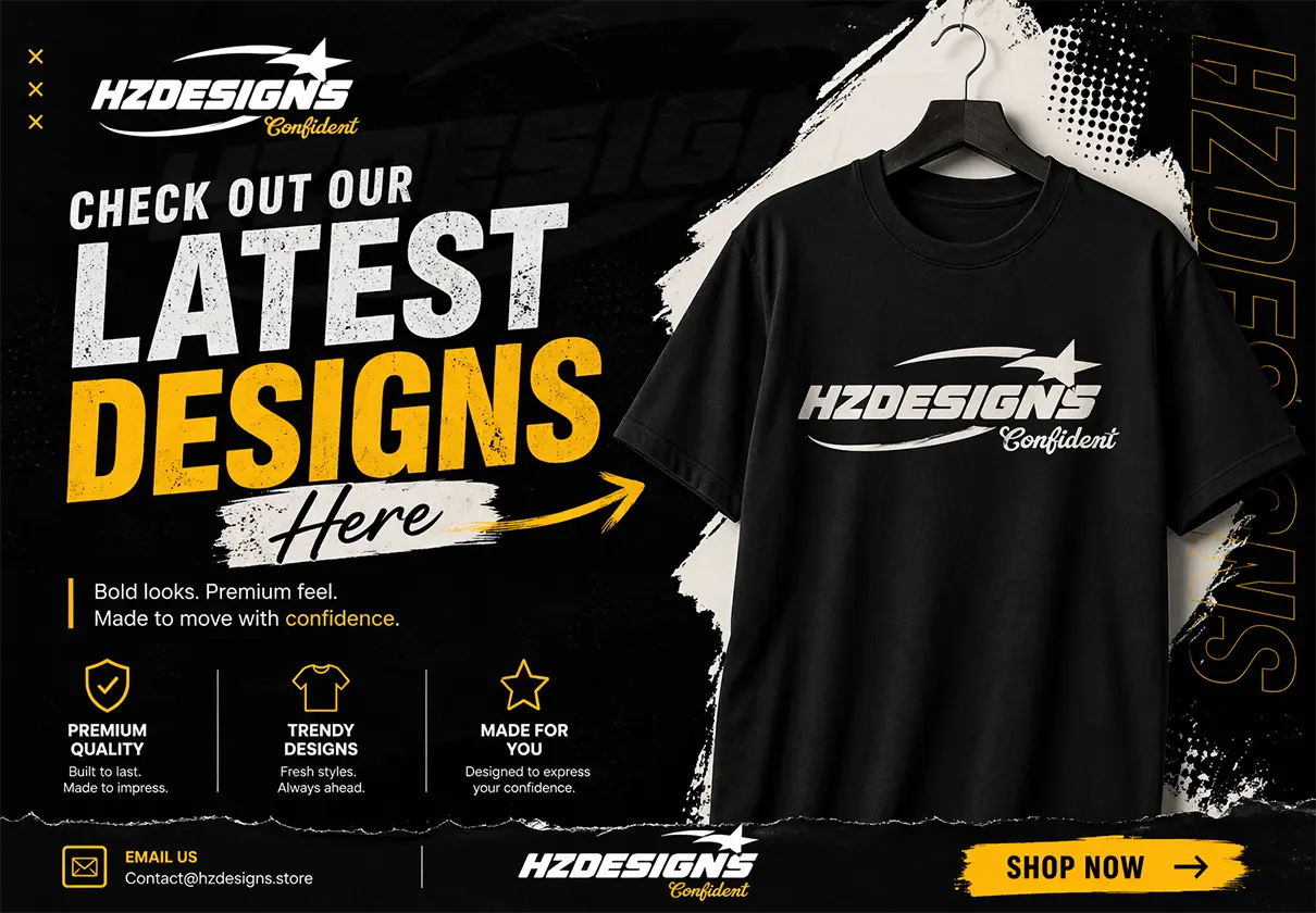 Hz designs t shirt banner