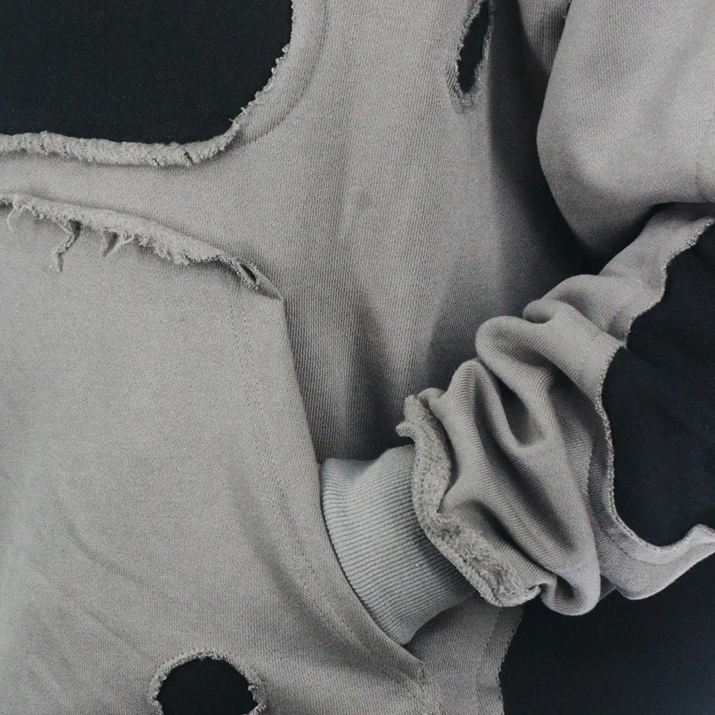Armor Distressed Patchwork Hoodie – Unisex Streetwear