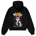 Anime Hoodie Pakistan Ash Ketchum Pikachu Oversized