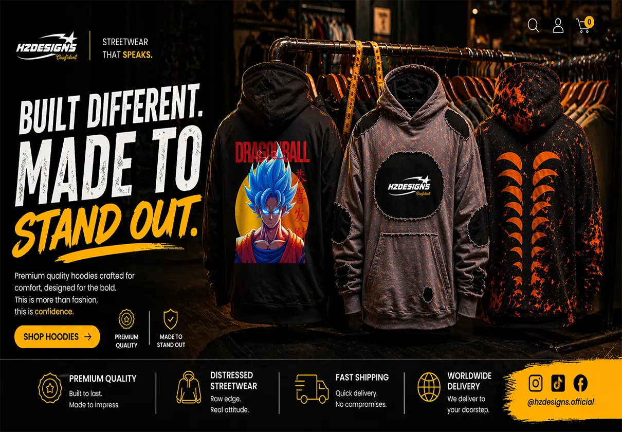 Hz designs streetwear Hoodies