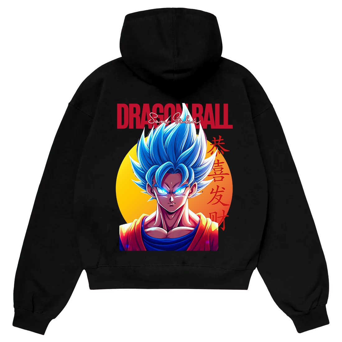 Anime Hoodie Pakistan Dragon Ball Goku Super Saiyan Blue Oversized